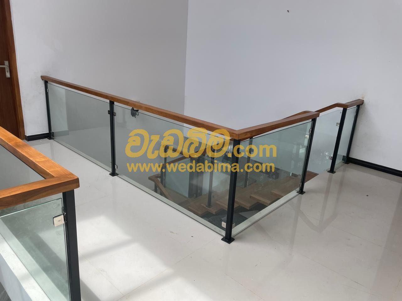 Glass balcony fence design in colombo