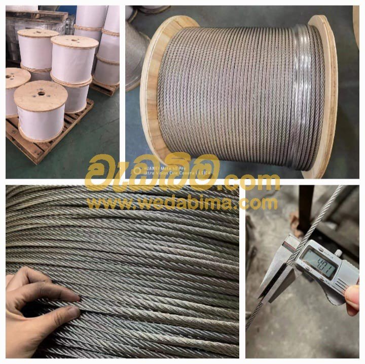 6mm 304 Non Magnetic Stainless Steel cable dehiwala