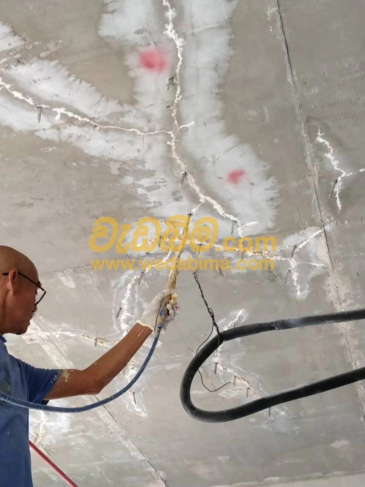 pu injection to control live leak through concrete structures colombo