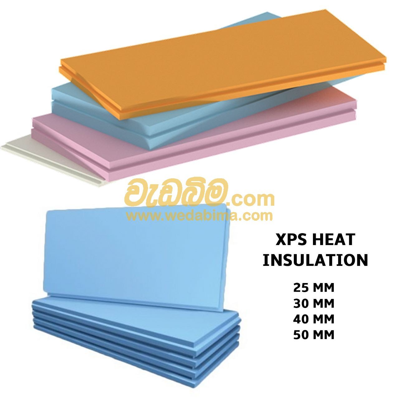 Heat insulation board for concrete roof slab Battaramulla