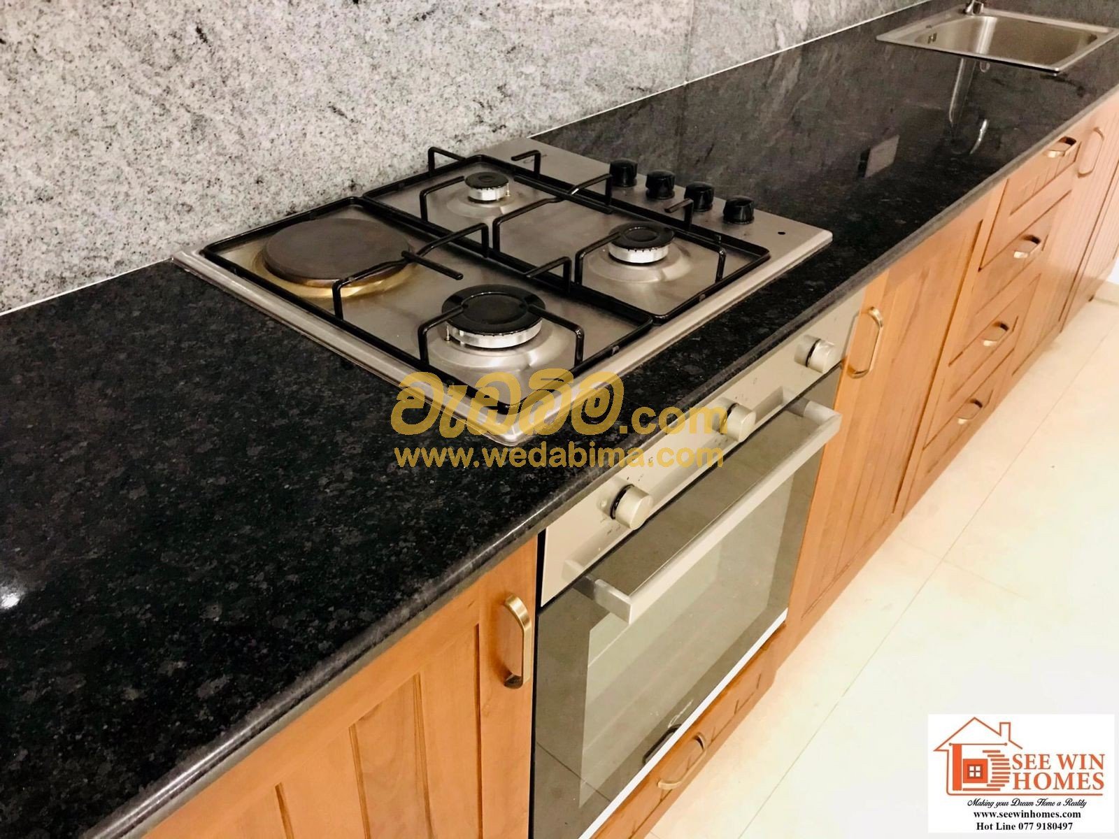 Granite Kitchen Countertops Work Gampaha